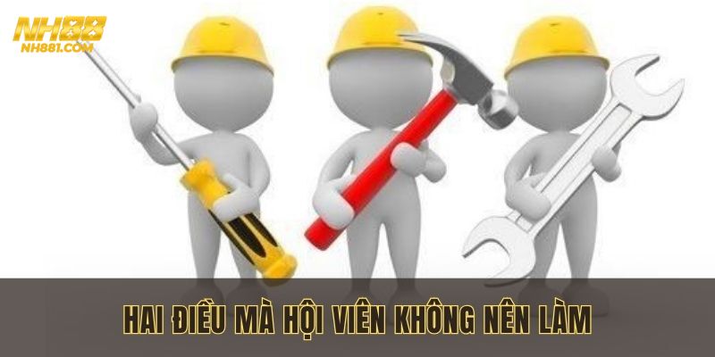 Hai điều mà hội viên không nên làm khi hệ thống đang ngưng hoạt động
